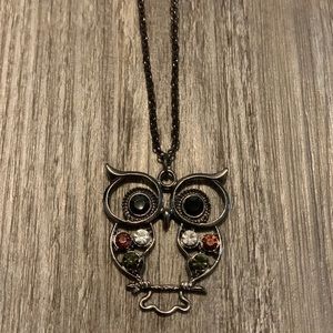 Owl pendant necklace-2 available